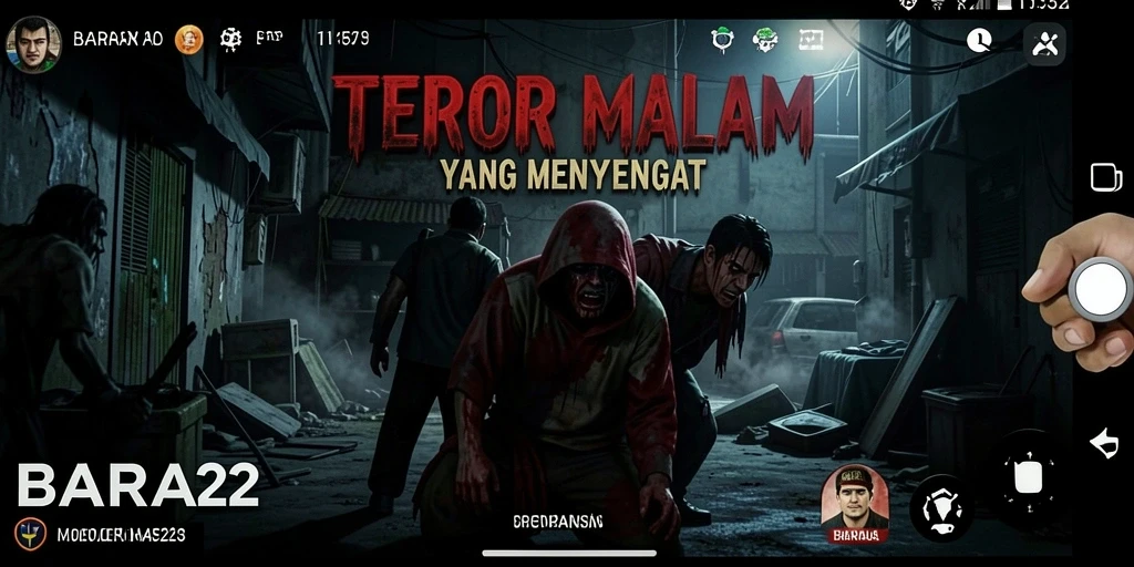 Gameplay menyeramkan di BARA22 dengan suasana mencekam.