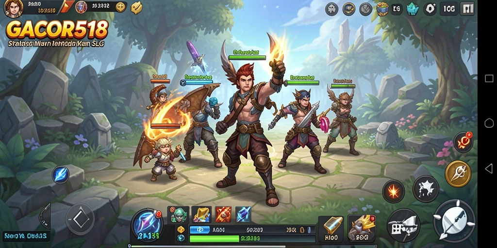 Tampilan gameplay menarik di GACOR518 dengan elemen SLG yang mendalam.