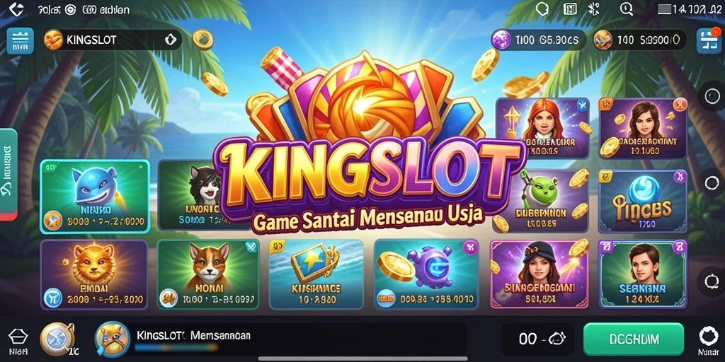 Tampilan menarik dari gameplay KINGSLOT yang menghibur.