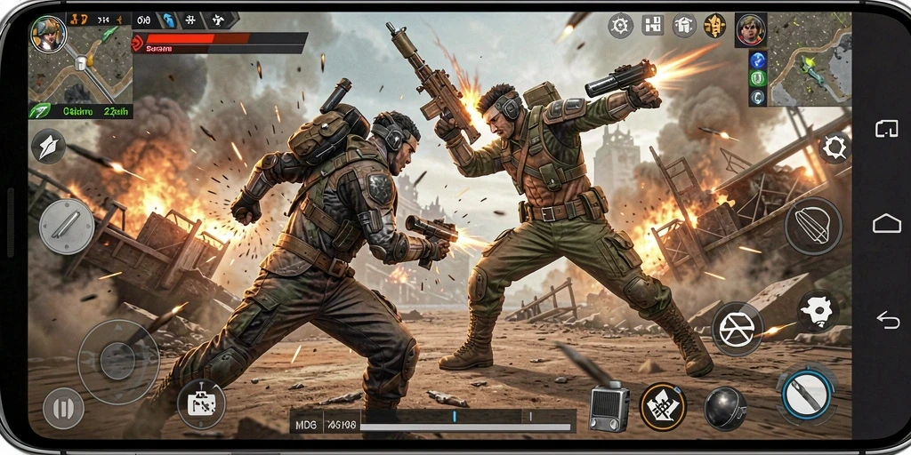 Screenshot MDG188 menampilkan aksi pertarungan yang mendebarkan.