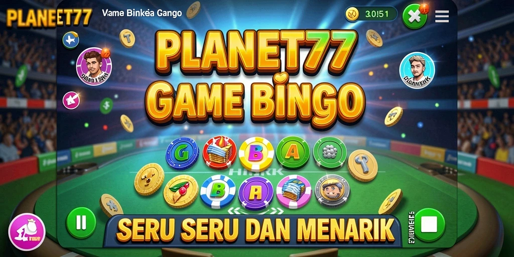 Tampilan gameplay seru dari PLANET77 dengan interaksi pemain yang aktif.