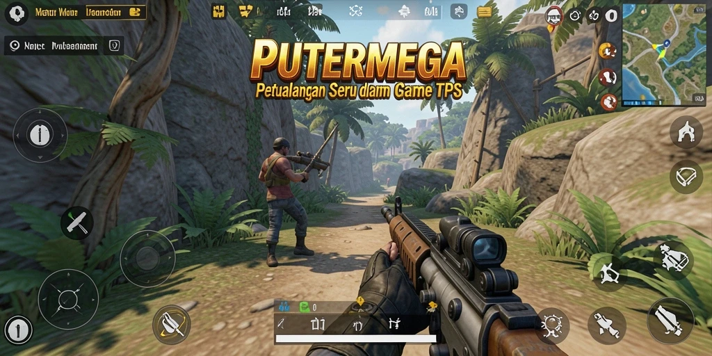 Tampilan seru gameplay PUTERMEGA dalam aksi pertempuran.